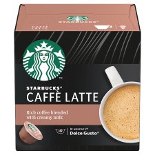 Starbucks Caffe Latte Nescafe Dolce Gusto Coffee Pods 12 Pack
