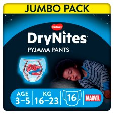Huggies Drynites Boy 3-5 Years 16 Pyjama Pants - Nighttime Protection and Comfort for Your Child