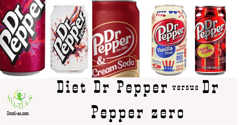 Diet Dr Pepper versus Dr Pepper zero